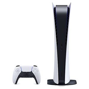 Sony PS5 PlayStation 5 Digital Edition Gaming Console + Wireless Controller – 16GB GDDR6 RAM, 825GB SSD, 120Hz 8K Output, White