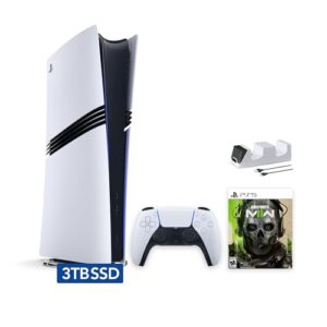 Sony PlayStation 5 Pro 3TB Digital Edition Call of Duty Modern Warfare II Bundle and Controller Charger – White [video game] [video game] [video game] [video game] [video game] [video game] [video game] [video game] [video game] [video game] [video game] [