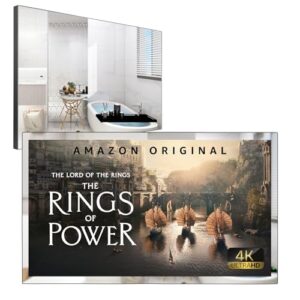 Soulaca 28 Inches 4K UHD Smart Mirror Bathroom TV webOS Television WiFi Bluetooth Built-in Alexa Smart TV Voice Control ATSC Tuner New