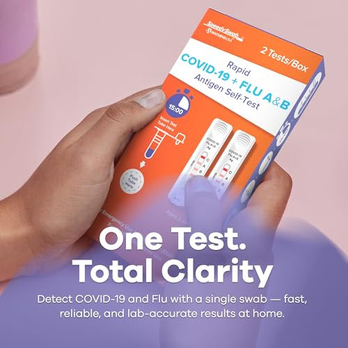 SpeedySwab 3-in-1 Flu A&B + COVID-19, 15-Minute Results, (2-Pack), FDA EUA Authorized, Antigen Rapid Test, At-Home COVID Flu Test Kit, Easy to Use, No Discomfort Nasal Swab, Ages 2+ (1 Pack, 2 Tests) - Image 5