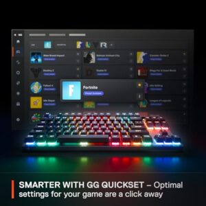 SteelSeries Apex Pro TKL Wireless Gen 3 OmniPoint 3.0 HyperMagnetic Switches — Adjustable Actuation — Rapid Trigger — Game-Ready Presets — Protection Mode — Rapid Tap/SOCD — Dual Wireless — OLED