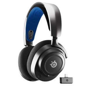 SteelSeries Arctis Nova 7P Wireless Multi-Platform Gaming Headset — Neodymium Magnetic Drivers — 2.4GHz + Bluetooth — 38Hr USB-C Battery — Gen2 AI Mic — PlayStation, PC, Switch, VR, Mobile – Black