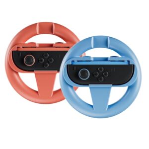 Steering Wheel for Nintendo Switch 2 JoyCon, Switch 2 Accessories Compatible with Switch 2 JoyCon Controllers, Switch 2 Steering Wheel, Racing Wheels for Mario Kart 8, 2 Pack