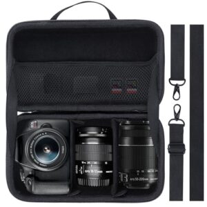 Storage Case Compatable With Canon EOS Rebel T7 / T7i / R100 / R50 / R5 / R6 Mark II / R7 / R8 / 90D / 5D Mark IV DSLR Camera