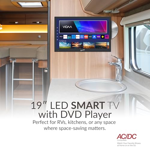 Supersonic SC-1926DVD 19-inch LED Smart HDTV w/DVD Player, 3X HDMI, 1080p, WiFi, USB, AC/DC Compatible for Home, Kitchen, or RV Camper, DC Car Cord Included (SC-1926SDVD โ19โ Smart TV/DVD Combo) - Image 4