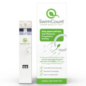 SwimCount Sperm Test Kit for Men – At-Home Male Fertility Test for Progressive Motility – FDA Approved, Accurate Results in 30 Minutes – Private and Easy to Use