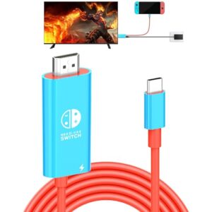 Switch Dock for Nintendo Switch & OLED, USB C to HDMI Adapter Cable for Nintendo Switch Dock, Type-C to HDMI Conversion Cable Replaces The Original Switch Dock Station for TV Projection Screen