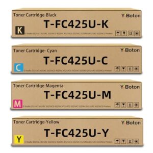 T-FC425U TFC425U T-FC425U-Y T-FC425U-M T-FC425U-C T-FC425U-K Toner Cartridges Replacement for Toshiba E-Studio 2525AC 3025AC 3525ACG 4525AC 4525ACG 5525AC 5525ACG 6525AC 6525ACG Printers