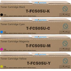T-FC505U High Capacity Toner Cartridge Compatible with Toshiba T-FC505U-K T-FC505U-C T-FC505U-M T-FC505U-Y use for Toshiba E-Studio 2505AC 3005AC 3505AC 4505AC 5005AC Printer
