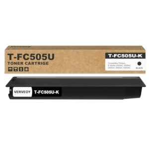 T-FC505U T-FC505U-K T-FC505UK Black High Yield Toner Cartridge Replacement for Toshiba T-FC505U T-FC505UK T-FC505U-K Black Toner for E-Studio 2505AC 3005AC 3505AC 4505AC 5005AC Printer (1-Pack, Black)