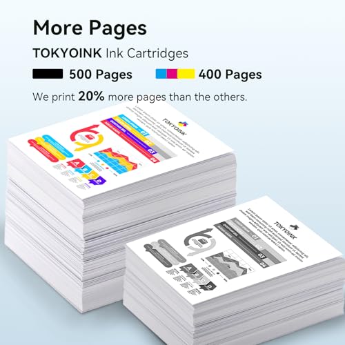 TOKYOINK 923 Ink Cartridges Combo Pack 4 Pack Replacement for HP923 923 Ink Cartridges for OfficeJet 8120 8122e 8123 OfficeJet Pro 8130 8135e 8138e 8139e Printer Latest Version Without Chip 4 Pack - Image 4