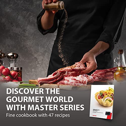 TOSHIBA Countertop Microwave Oven Air Fryer Combo, Inverter, Convection, Broil, Speedy Combi, Even Defrost, Humidity Sensor, Mute Function, 27 Auto Menu&47 Recipes, 1.0 cu.ft/30QT, 1000W - Image 6