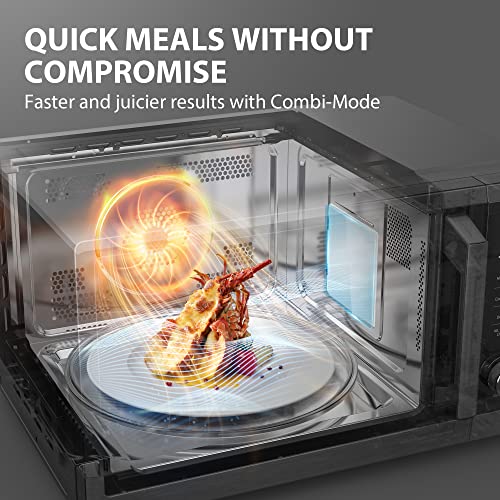 TOSHIBA Countertop Microwave Oven Air Fryer Combo, Inverter, Convection, Broil, Speedy Combi, Even Defrost, Humidity Sensor, Mute Function, 27 Auto Menu&47 Recipes, 1.0 cu.ft/30QT, 1000W - Image 7