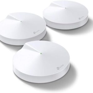 TP-Link Deco Mesh WiFi System(Deco M5) –Up to 5,500 sq. ft. Whole Home Coverage and 100+ Devices,WiFi Router/Extender Replacement, Anitivirus, 3-pack