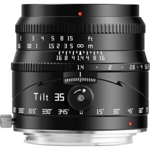 TTArtisan 35mm F1.4 Tilt Lens Large Aperture APS-C Manual Lens Compatible with Canon RF-Mount EOS EOS R, RP, R5, R5C, R6, R6ii, R7, R10