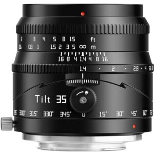 TTArtisan 35mm F1.4 Tilt Manual Lens Large Aperture APS-C Tilt Portrait Lens Compatible with Fuji X Mount Cameras X-A10,X-A2,X-A3,X-A5,X-A7,X-A1,X-A10,X-A3,X-A5,X-A7