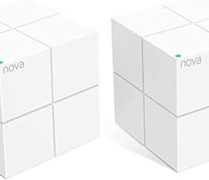 Tenda Nova Mesh WiFi System MW6 – Covers up to 2400 sq.ft – AC1200 Whole Home WiFi Mesh System – Gigabit Dual-Band Mesh Network for 90 Devices – Replaces Wireless Router and WiFi Extender – 2-Pack