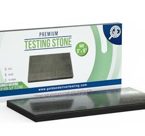 Testing Stone for Gold, Precious Metal Test Acid Silver Jewelry Tester Scratch Value Purity Scrap Platinum Detecting Tool Goldsmithing Tools Portable Making Detection Solutions Stones Coins Antique