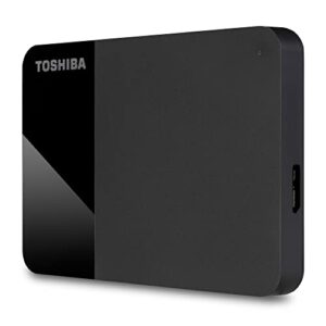 Toshiba 1TB Canvio Ready – 2.5 inch Portable External Hard Drive with SuperSpeed USB 3.2 Gen 1, Compatible with Microsoft Windows 7, 8 and 10, Black (HDTP310EK3AA)