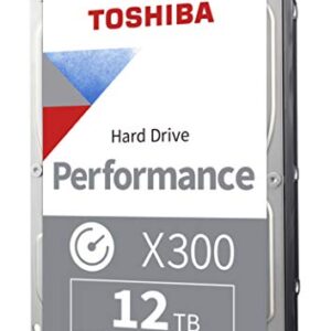 Toshiba X300 12TB Performance & Gaming 3.5-Inch Internal Hard Drive – CMR SATA 6 GB/s 7200 RPM 256 MB Cache – HDWR21CXZSTA