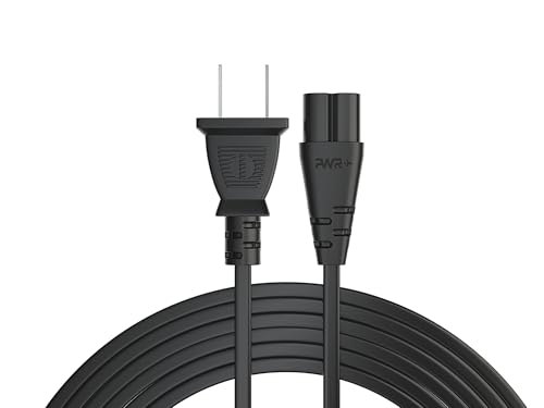 Tv Power Cord 12Ft Cable for Samsung LG TCL Sony: Apple Tv Insignia Sharp Toshiba JVC Hisense 4k 8k UHD Crystal Tizen Smart Roku Google Quantum Panasonic HDR LED QLED 2 Prong UL Listed - Image 6