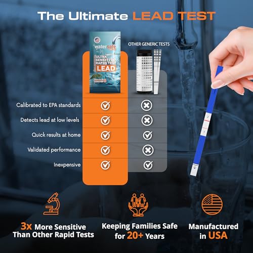 USA-Made – Watersafe® Lead in Drinking Water Test Kit – EPA-Compliant & Lab-Verified 8-Minute Detection Below 5 PPB – Easy & Accurate DIY Home Testing for Tap & Well Water - 1 Pack - Image 3