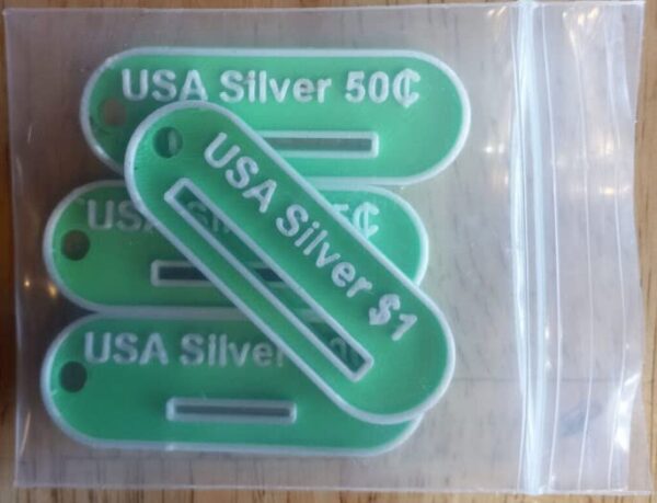 USA Silver Coin Gauge Tester (Morgan, Peace, Franklin, Kennedy, Liberty, Washington, Roosevelt, Mercury, Dollar, Half Dollar, Quarter, Dime) - Image 7
