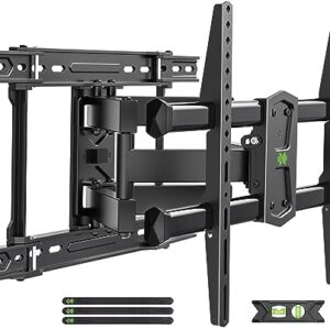 USX MOUNT UL Listed TV Wall Mount for 42″-84″ TVs up to 110lbs and 8″-24″ Wood Studs, TV Mount with Tilt, Swivel & Extension, Wall Mounts Bracket with Dual Articulating Arms, Max VESA 600x400mm