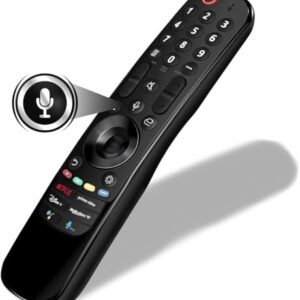 Universal LG Magic Remote with Pointer & Voice Function MR23GA MR22GA MR21GA | Replacement LG TV Remote | LG Remote Control Compatible with Smart TV Models | Netflix Prime Video Hot Keys, Google/Alexa