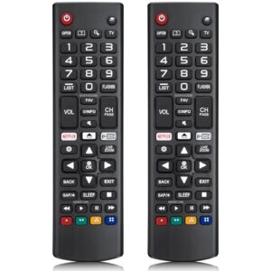 Universal Remote Control for LG TV Remote,Compatible with All Models for LG Brand, with Netflix Prime Video Shortcut Buttons【Pack of 2】