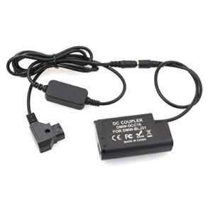 V-Mount D-tap to Dummy Battery DMW-DCC16 DC Coupler for Panasonic Lumix DC-S1 S1M S1H S1R S1RM Camera