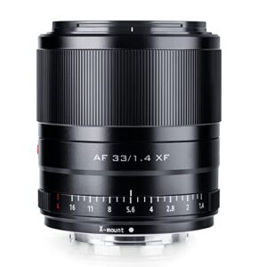 VILTROX 33mm F1.4 STM XF Lens – Auto Focus Fixed Focus APS-C Portrait Lens, Compact Large Aperture for Fujifilm Fuji 33mm X-Mount Mirrorless Camera X-T3, X-H1, X20, X-T30, X-T20, X-T100, X-Pro2