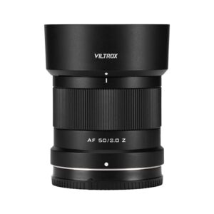 VILTROX 50mm F2 Full Frame Lens for Nikon Z, AF 50mm f/2 Z Standard Prime Large Aperture Lens for Nikon Z Mount, Z Ultra-Compact z Mount Lens for Z8 Z9 Z6 Z7 Z6 II Z7 II Z5 Z50 ZF Z30