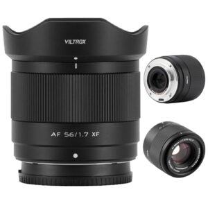 VILTROX 56mm f/1.7 Fuji X Mount Lens, 56mm f/1.7 APS-C Auto Focus Prime Lens for Fujifilm X Mount Mirrorless Cameras X-T5, X-T4, X-T30 II, X-S10, X-T200, X-T30, X-H1, X-H2, X-T3, X-T100