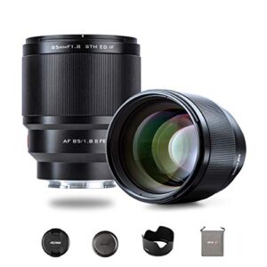 VILTROX 85mm F1.8 Mark II Auto Focus Full Frame Lens for Sony E Mount, STM Large Aperture Medium Telephoto Portrait Fixed Focus Lens for Sony Camera A9 A7R3 A7III A7RIII A7M3 A7S2 A6500 A6300