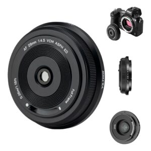 VILTROX AF 28mm F4.5 f/4.5 Pancake Lens for Nikon Z Mount, Wide-Angle Full-Frame Auto Focus Lens Compatible with Nikon Z-Mount Cameras Z5 Z50 Z50II Z6 Z6II Z7 Z7II ZFC Z30 Z9 Z8 ZF