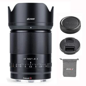 VILTROX AF 50mm f/1.8 F1.8 Full Frame Lens for Nikon Z Mount Camera,Autofocus Wide Angle Lens for Z9 Z7II Z6II Z5 Z50 Z6 Z7 Z9 Zfc