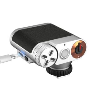 VILTROX Retro Flash for Camera, 1100mAh Mini Camera Flash GN12 with 7 Levels, 23W/s Full Power Small Camera Flash, 0.25-3.5s Recycle, S1/S2 Optical Control for Sony Fujifilm Canon Nikon Olympus (Z1)