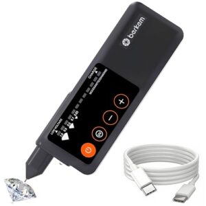 Valkynos Professional Diamond Tester Pen, Rechargeable & UV Light – High Accuracy Gem & Jewelry Testing Tool for Diamonds, Easy-to-Use Electronic Selector for Novice and Expert