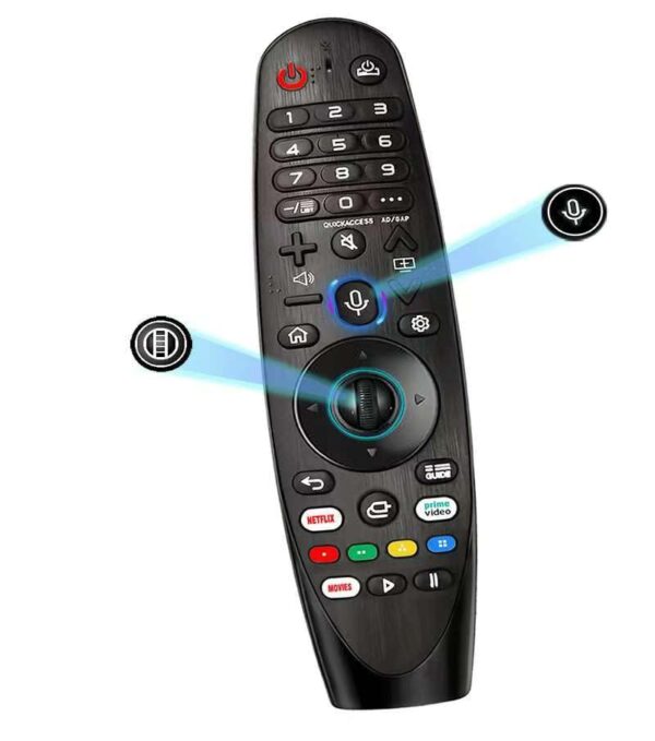 Voice-Magic-Remote-LG-Smart-TV-Remote-Control-Replacement for LG TV Remote for UHD OLED QNED WebOS ThinQ AI Smart TV Original Magic Remote AKB75855501 MR20GA Netflix/Prime/Google/Alexa Voice/Pointer