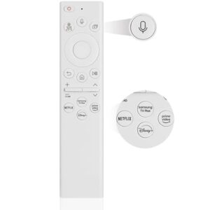 Voice Replacement for Samsung Smart TV Remote Control, Universal for 2016-2025 Frame, Crystal UHD, Neo QLED, OLED, Curved, 4K & 8K TV Models (No Solar)