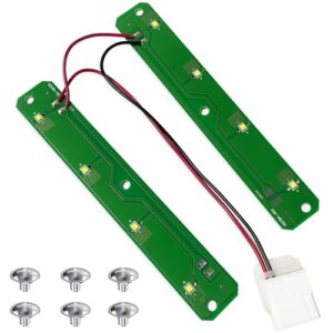W11527432 W11387579 Refrigerator Led Light Assy Compatible with Whirlpool Maytag WRF555SDFZ09 WRX735SDHZ02 WRF555SDFZ11 Replace AP7014542 W11387579 W11333374 W11042554 W11101384(Upgraded Versions)