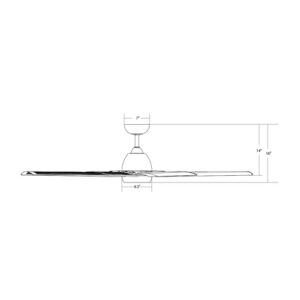 WAC Smart Fans Mocha XL Indoor and Outdoor 8-Blade Smart Home Ceiling Fan 66in Matte Black with 3000K LED Light Kit and Remote Control works with Alexa and iOS or Android App