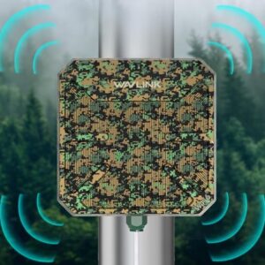 WAVLINK AX3000 Outdoor WiFi 6 Extender, Dual Band Long Range WiFi Repeater/Wireless Access Point/Router with PoE/ 3KM PtP Transmission, IP67 Waterproof, Supports Up to 256 Devices for Camping, Farm
