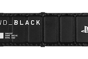 WD_BLACK 2TB SN850P NVMe M.2 SSD Officially Licensed Storage Expansion for PS5 Consoles, up to 7,300MB/s, with heatsink – WDBBYV0020BNC-WRSN