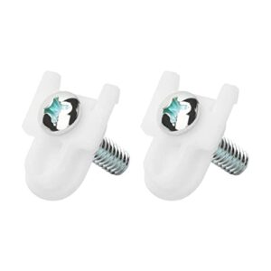 WR01X25070 Refrigerator Door Handle Mounting Stud Replacement GE Fridge Freezer Handle Fastener Assembly AP7175647 WR01X39781 White 2 Set