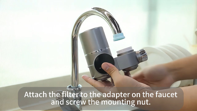 Water Filter for Sink Faucet, Upgraded Faucet Mount Water Filtration System with UV Light and Real-Time Filter Life Indicator, Reduces Lead Chlorine, Heavy Metals (Incl. 1 Filter, 13 adaptors) - Image 8