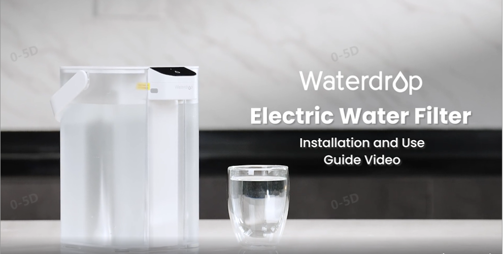 Waterdrop Alkaline Electric Water Filter Pitcher, Rechargeable Water Dispenser, Instant 200-Gallon 15-Cup Countertop Purifier, NSF/ANSI 42, Reduce PFOA/PFOS, Chlorine, Lead, White, with 1 Filter - Image 8