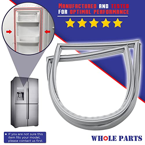 Whole Parts W10830162 Refrigerator French Door Seal (Magnetic Strip Inside, Gray) Replacement & Compatible with Some Jenn Air, Kenmore, Kitchen Aid, Maytag & Whirlpool Refrigerators - Image 5