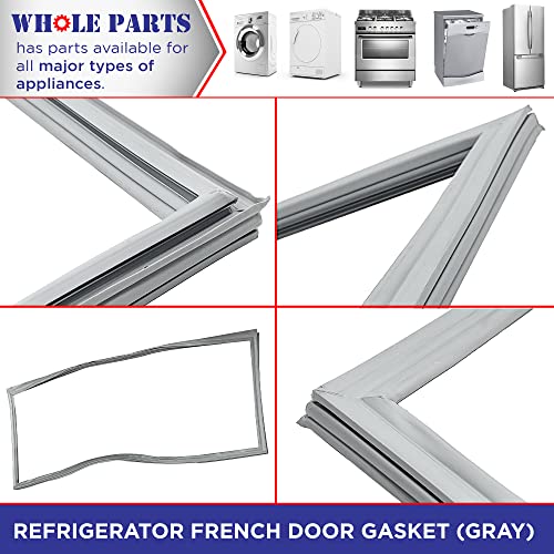 Whole Parts W10830162 Refrigerator French Door Seal (Magnetic Strip Inside, Gray) Replacement & Compatible with Some Jenn Air, Kenmore, Kitchen Aid, Maytag & Whirlpool Refrigerators - Image 6